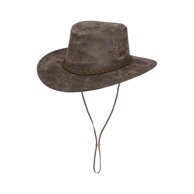 Pigskin Western L�derhat by Stetson